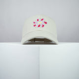 Lazy day embroidered baseball cap beige / yoga / floral / flower / gift for her / embroidery / patch / hat / dad hat / cap / iron on patch / embroidered patch / badge / applique / embroidered / punk patches / trucker hat / snapback / caps / dad hats / baseball hat / mens hat / womens hat / embroidered hat / dad cap / embroidered cap