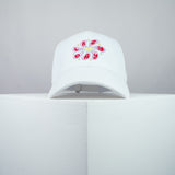 Lazy day embroidered baseball cap white / yoga / floral / flower / gift for her / embroidery / patch / hat / dad hat / cap / iron on patch / embroidered patch / badge / applique / embroidered / punk patches / trucker hat / snapback / caps / dad hats / baseball hat / mens hat / womens hat / embroidered hat / dad cap / embroidered cap