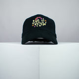 Let it Flow embroidered baseball cap black / happy hippie / boho / bohemian / star / embroidery / patch / hat / dad hat / cap / iron on patch / embroidered patch / badge / applique / embroidered / punk patches / trucker hat / snapback / caps / dad hats / baseball hat / mens hat / womens hat / embroidered hat / dad cap / embroidered cap