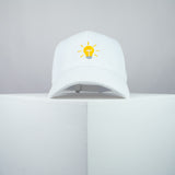 Light bulb embroidered baseball cap white / light / patches / feminist / embroidery / patch / hat / dad hat / cap / iron on patch / embroidered patch / badge / applique / embroidered / punk patches / trucker hat / snapback / caps / dad hats / baseball hat / mens hat / womens hat / embroidered hat / dad cap / embroidered cap / website