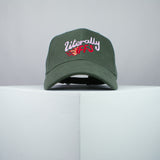 Literally FFS embroidered baseball cap olive green / yoga / meditation / fire / gift for her / embroidery / patch / hat / dad hat / cap / iron on patch / embroidered patch / badge / applique / embroidered / punk patches / trucker hat / snapback / caps / dad hats / baseball hat / mens hat / womens hat / embroidered hat / dad cap / embroidered cap