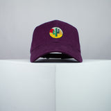 Lonely cactus embroidered baseball cap burgundy / cactus / gift / succulent / embroidery / patch / hat / dad hat / cap / iron on patch / embroidered patch / badge / applique / embroidered / punk patches / trucker hat / snapback / caps / dad hats / baseball hat / mens hat / womens hat / embroidered hat / dad cap / embroidered cap