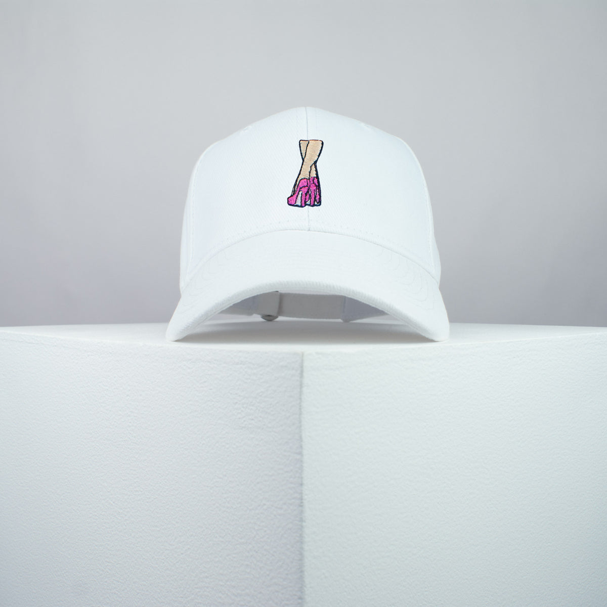 Long legs embroidered baseball cap white / feminist / patches / feminism / embroidery / patch / hat / dad hat / cap / iron on patch / embroidered patch / badge / applique / embroidered / punk patches / trucker hat / snapback / caps / dad hats / baseball hat / mens hat / womens hat / embroidered hat / dad cap / embroidered cap / website