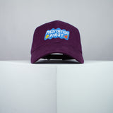 Meditation first embroidered baseball cap burgundy / yoga / mental health / spiritual / gift for her / embroidery / patch / hat / dad hat / cap // Hatty Hats / iron on patch / embroidered patch / badge / applique / embroidered / punk patches / trucker hat / snapback / caps / dad hats / baseball hat / mens hat / womens hat / embroidered hat / dad cap / embroidered cap