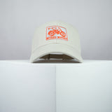 Miyako motors sign embroidered baseball cap beige / bike / japan / japanese / motorcycle / streetwear / embroidery / patch / dad / hat / cap / clothing // Hatty Hats / iron on patch / dad hat embroidered patch / badge / applique / embroidered / punk patches / trucker hat / snapback / caps / dad hats / baseball hat / mens hat / womens hat / embroidered hat / dad cap / embroidered cap