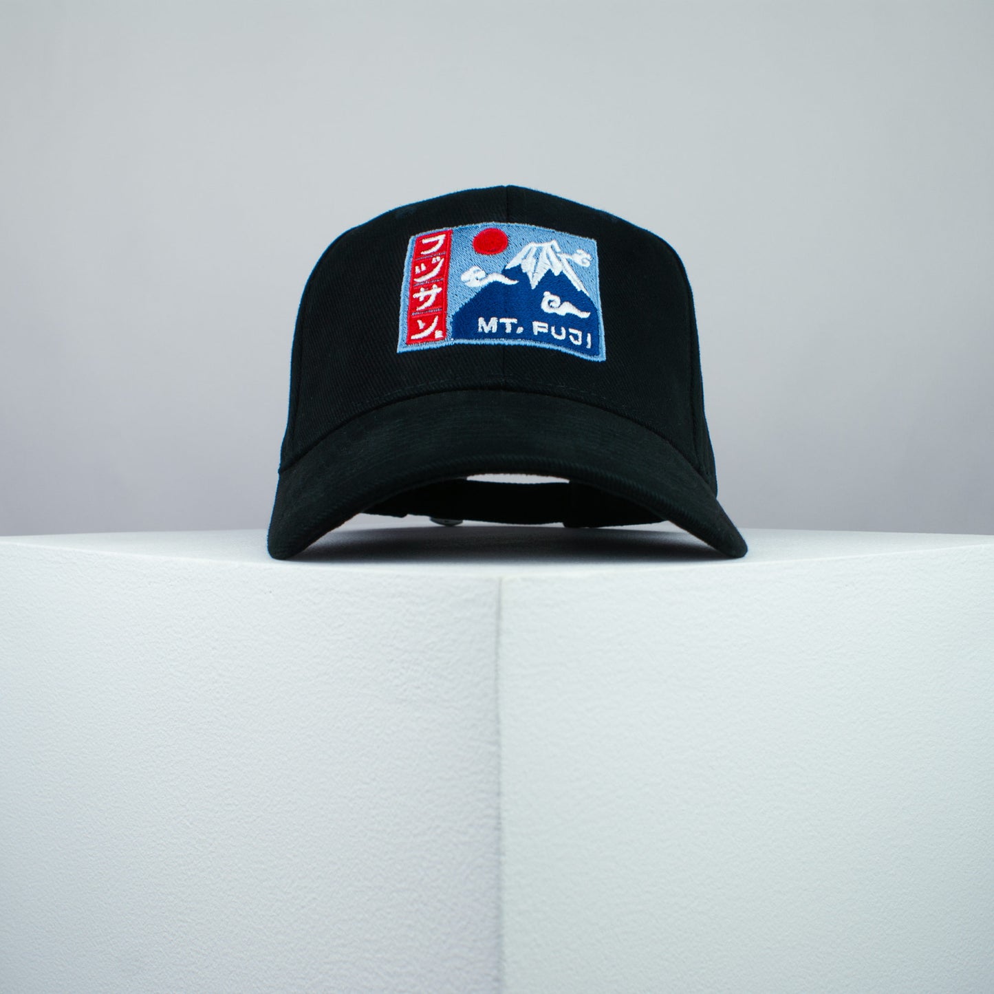Mount Fuji embroidered baseball cap black / mountain / japan / japanese / hiking /streetwear / embroidery / patch / dad / hat / cap / clothing // Hatty Hats / iron on patch / dad hat embroidered patch / badge / applique / embroidered / punk patches / trucker hat / snapback / caps / dad hats / baseball hat / mens hat / womens hat / embroidered hat / dad cap / embroidered cap