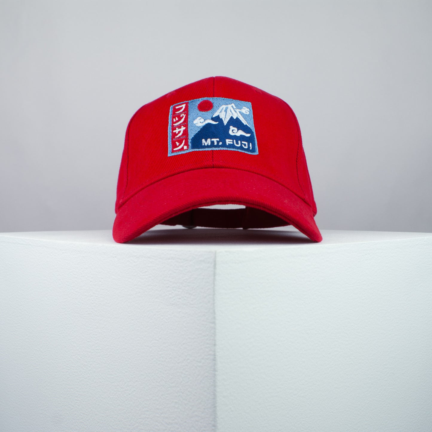 Mount Fuji embroidered baseball cap red / mountain / japan / japanese / hiking /streetwear / embroidery / patch / dad / hat / cap / clothing // Hatty Hats / iron on patch / dad hat embroidered patch / badge / applique / embroidered / punk patches / trucker hat / snapback / caps / dad hats / baseball hat / mens hat / womens hat / embroidered hat / dad cap / embroidered cap