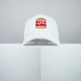 Nice buns / Burger King embroidered baseball cap white / brand twisters / food / fast food / embroidery / patch / dad / hat / cap / clothing // Hatty Hats / iron on patch / dad hat embroidered patch / badge / applique / embroidered / punk patches / trucker hat / snapback / caps / dad hats / baseball hat / mens hat / womens hat / embroidered hat / dad cap / embroidered cap