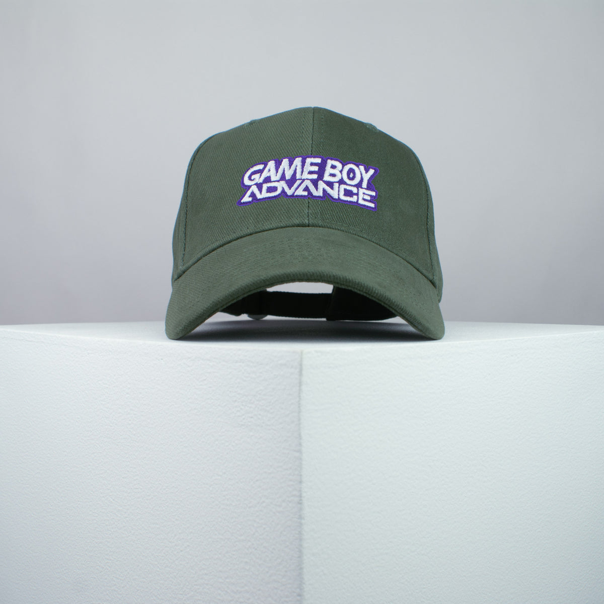 Nintendo Gameboy Advance embroidered baseball cap olive green / gamer / gaming / retro video games / embroidery / patch / hat / dad hat / cap / iron on patch / embroidered patch / badge / applique / embroidered / punk patches / trucker hat / snapback / caps / dad hats / baseball hat / mens hat / womens hat / embroidered hat / dad cap / embroidered cap