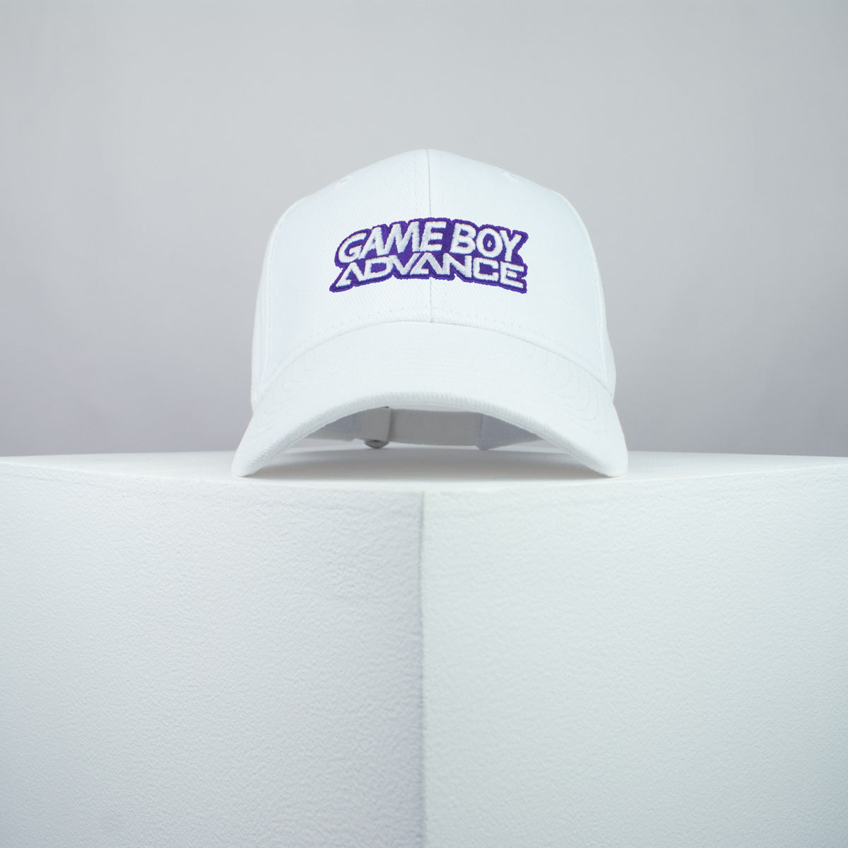 Nintendo Gameboy Advance embroidered baseball cap white / gamer / gaming / retro video games / embroidery / patch / hat / dad hat / cap / iron on patch / embroidered patch / badge / applique / embroidered / punk patches / trucker hat / snapback / caps / dad hats / baseball hat / mens hat / womens hat / embroidered hat / dad cap / embroidered cap