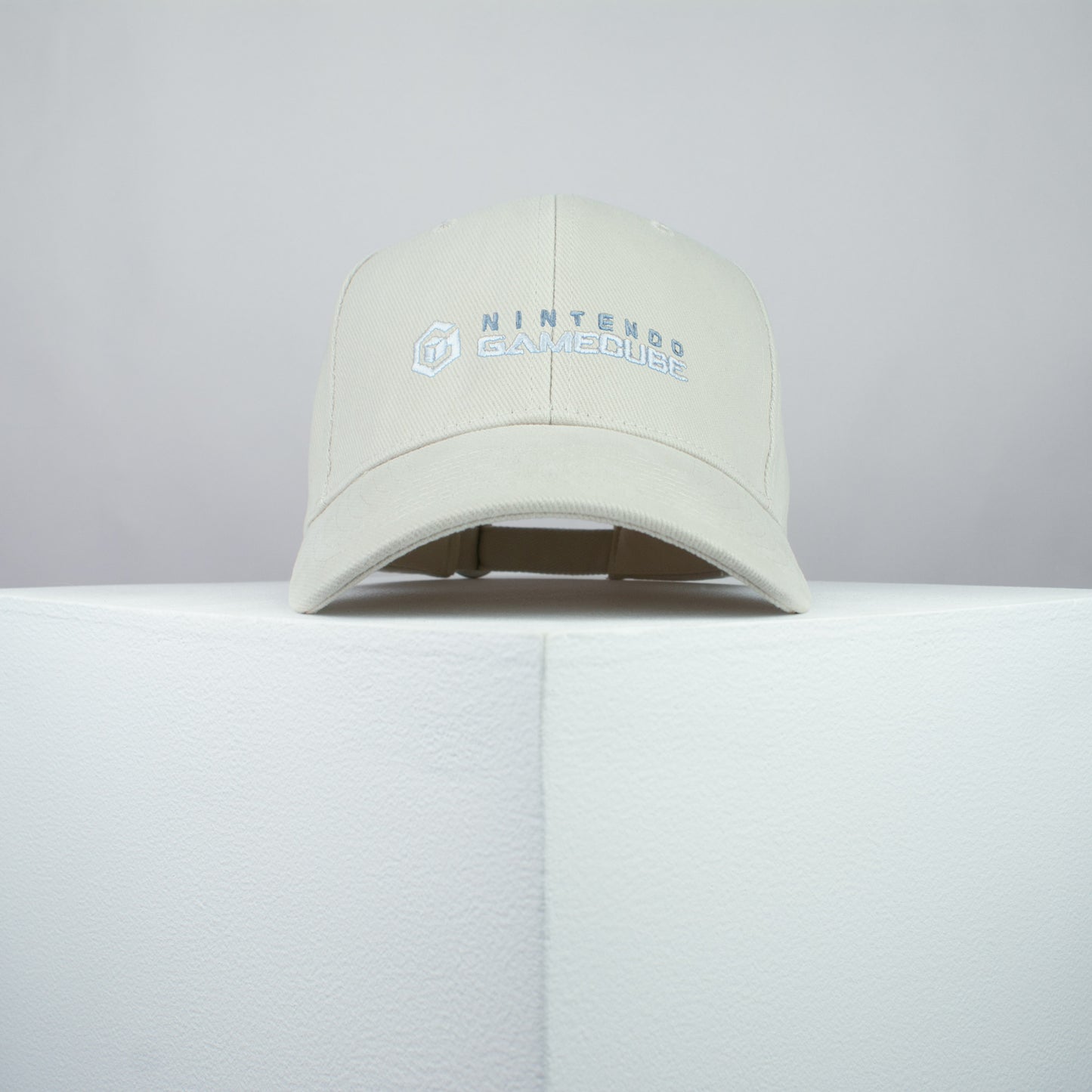 Nintendo Gamecube embroidered baseball cap beige / gamer / gaming / retro video games / embroidery / patch / hat / dad hat / cap / iron on patch / embroidered patch / badge / applique / embroidered / punk patches / trucker hat / snapback / caps / dad hats / baseball hat / mens hat / womens hat / embroidered hat / dad cap / embroidered cap