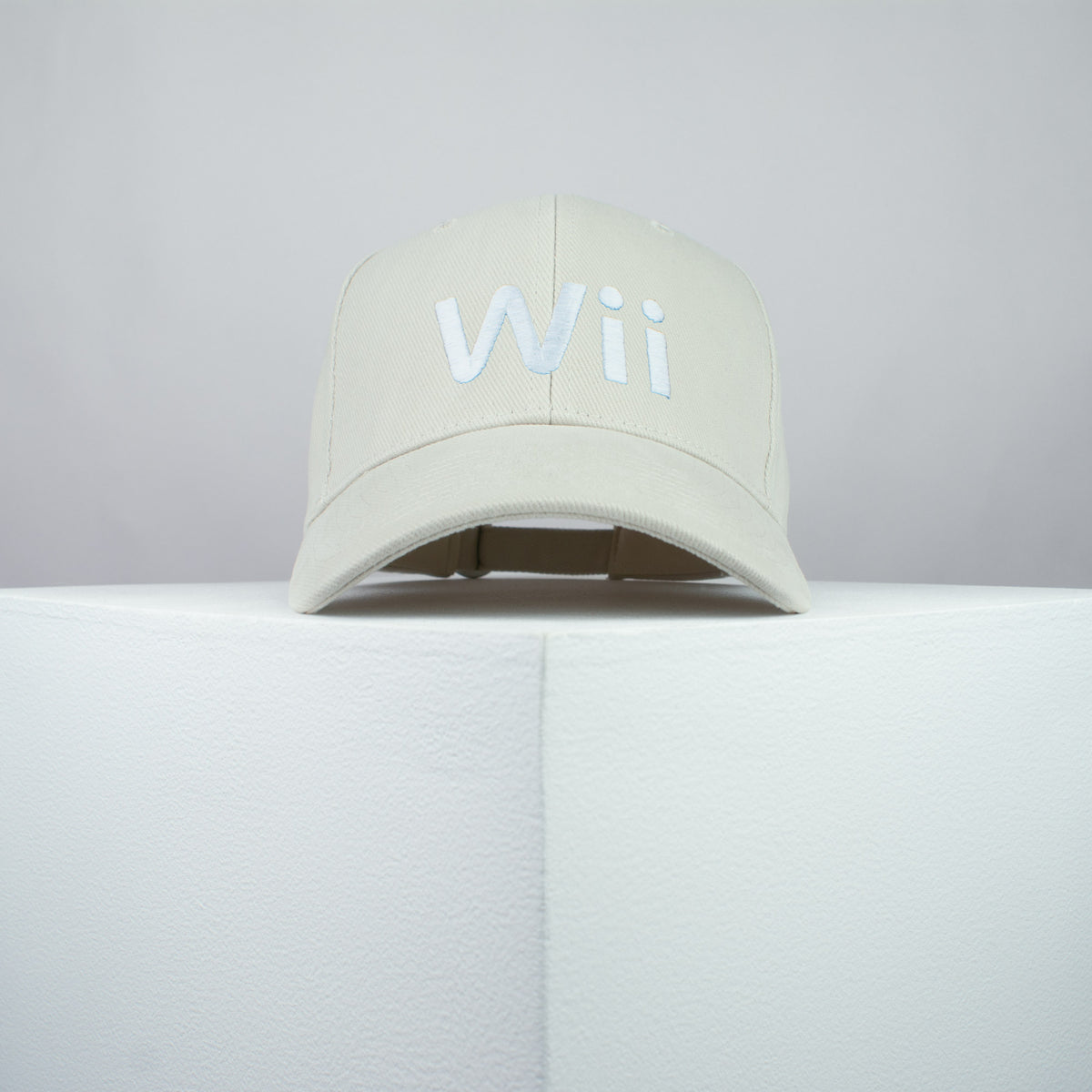 Nintendo Wii embroidered baseball cap beige / gamer / gaming / retro video games / embroidery / patch / hat / dad hat / cap / iron on patch / embroidered patch / badge / applique / embroidered / punk patches / trucker hat / snapback / caps / dad hats / baseball hat / mens hat / womens hat / embroidered hat / dad cap / embroidered cap