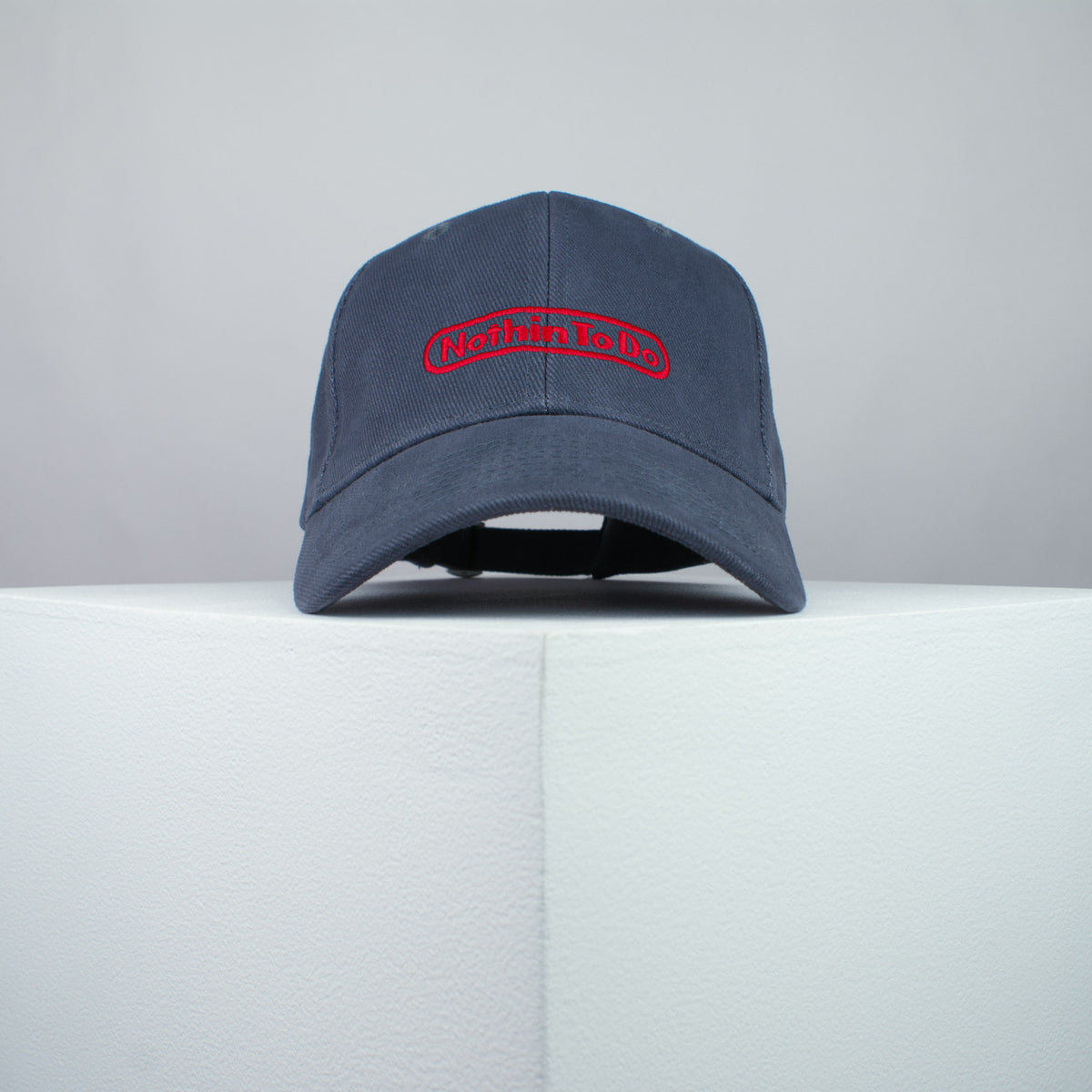 NothinToDo / Nintendo embroidered baseball cap grey / brand twisters / retro / gamer / gaming / embroidery / patch / dad / hat / cap / clothing // Hatty Hats / iron on patch / dad hat embroidered patch / badge / applique / embroidered / punk patches / trucker hat / snapback / caps / dad hats / baseball hat / mens hat / womens hat / embroidered hat / dad cap / embroidered cap