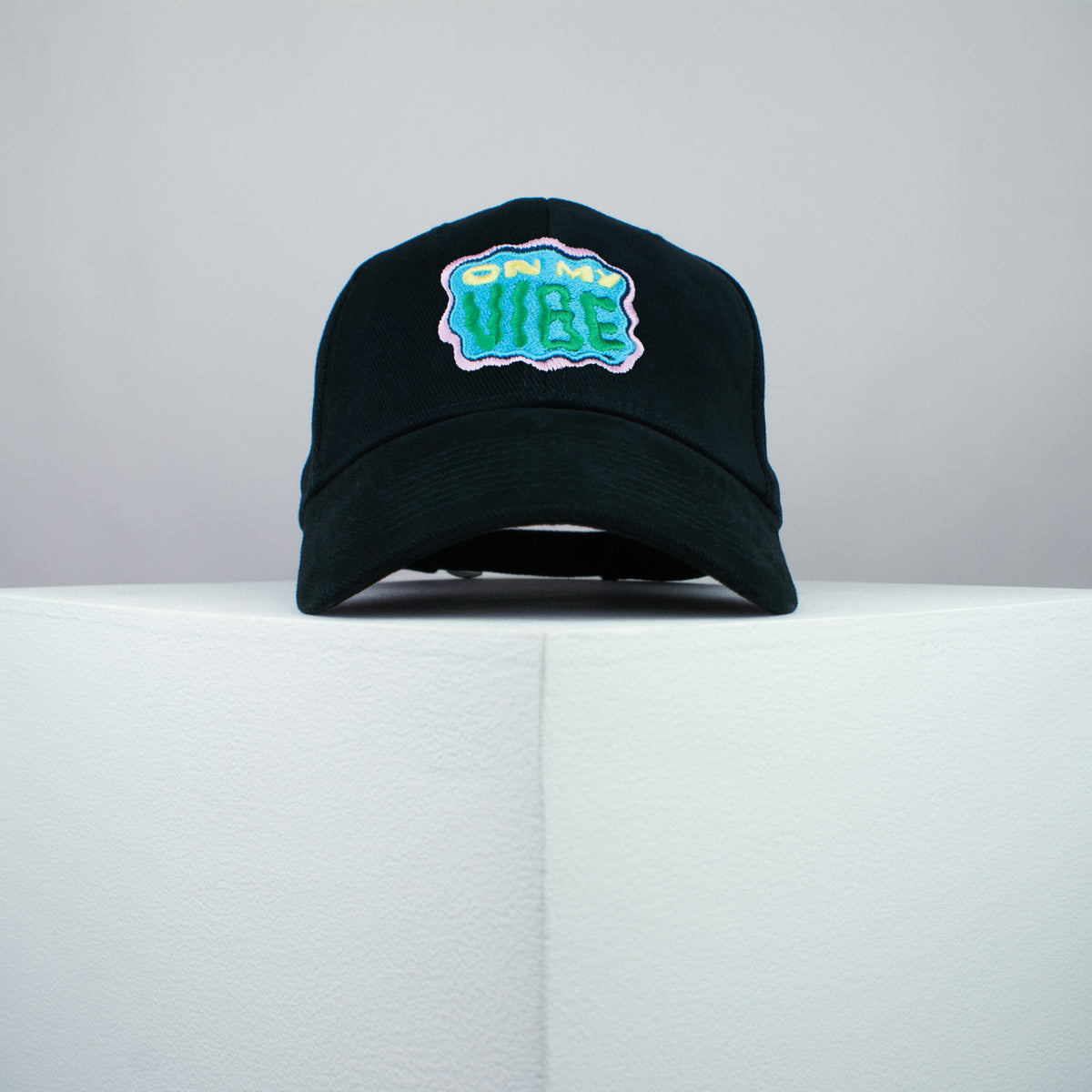 On my vibe embroidered baseball cap black / yoga / meditation / anxiety / gift for her / embroidery / patch / hat / dad hat / cap / iron on patch / embroidered patch / badge / applique / embroidered / punk patches / trucker hat / snapback / caps / dad hats / baseball hat / mens hat / womens hat / embroidered hat / dad cap / embroidered cap