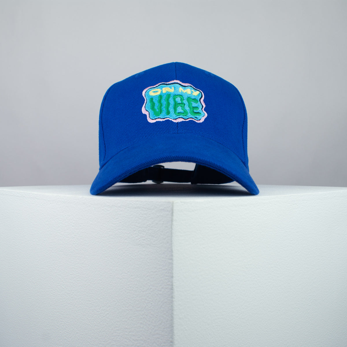 On my vibe embroidered baseball cap blue / yoga / meditation / anxiety / gift for her / embroidery / patch / hat / dad hat / cap / iron on patch / embroidered patch / badge / applique / embroidered / punk patches / trucker hat / snapback / caps / dad hats / baseball hat / mens hat / womens hat / embroidered hat / dad cap / embroidered cap