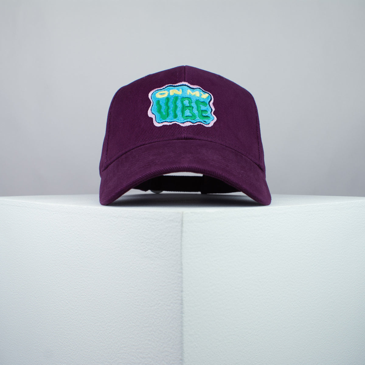 On my vibe embroidered baseball cap burgundy / yoga / meditation / anxiety / gift for her / embroidery / patch / hat / dad hat / cap / iron on patch / embroidered patch / badge / applique / embroidered / punk patches / trucker hat / snapback / caps / dad hats / baseball hat / mens hat / womens hat / embroidered hat / dad cap / embroidered cap