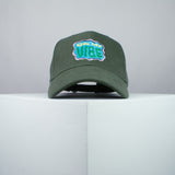 On my vibe embroidered baseball cap olive green / yoga / meditation / anxiety / gift for her / embroidery / patch / hat / dad hat / cap / iron on patch / embroidered patch / badge / applique / embroidered / punk patches / trucker hat / snapback / caps / dad hats / baseball hat / mens hat / womens hat / embroidered hat / dad cap / embroidered cap