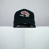 Our Earth embroidered baseball cap black / happy hippie / boho / bohemian / eco friendly / embroidery / patch / hat / dad hat / cap / iron on patch / embroidered patch / badge / applique / embroidered / punk patches / trucker hat / snapback / caps / dad hats / baseball hat / mens hat / womens hat / embroidered hat / dad cap / embroidered cap