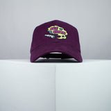 Our Earth embroidered baseball cap burgundy / happy hippie / boho / bohemian / eco friendly / embroidery / patch / hat / dad hat / cap / iron on patch / embroidered patch / badge / applique / embroidered / punk patches / trucker hat / snapback / caps / dad hats / baseball hat / mens hat / womens hat / embroidered hat / dad cap / embroidered cap
