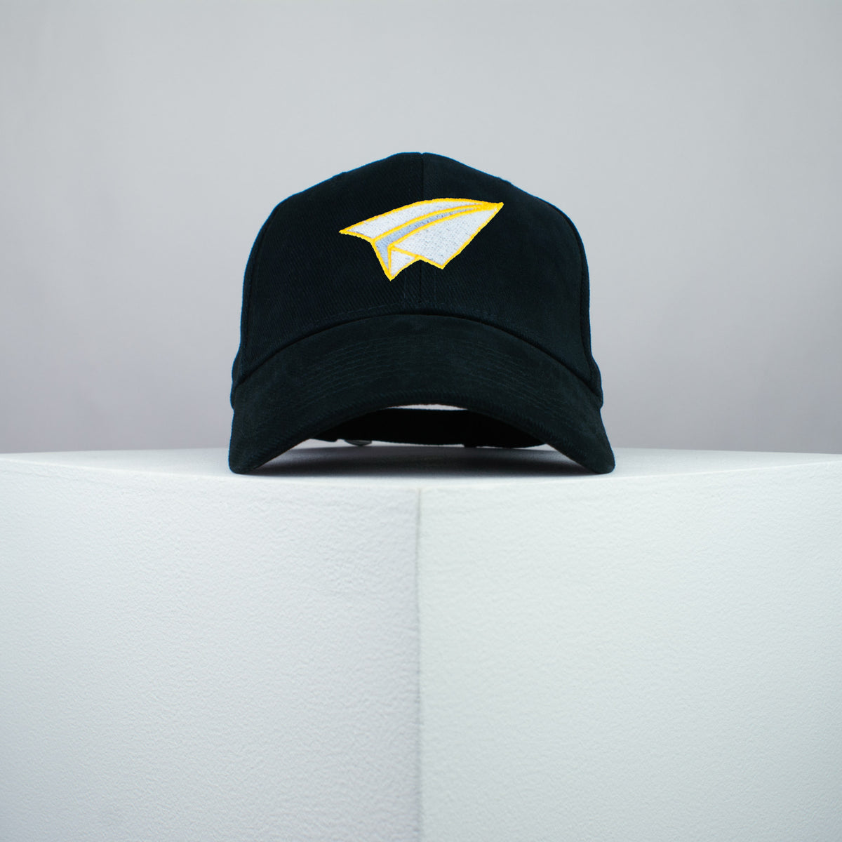 Paper plane embroidered baseball cap black / origami / gift / paper / embroidery / patch / hat / dad hat / cap / iron on patch / embroidered patch / badge / applique / embroidered / punk patches / trucker hat / snapback / caps / dad hats / baseball hat / mens hat / womens hat / embroidered hat / dad cap / embroidered cap