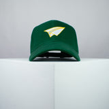 Paper plane embroidered baseball cap green / origami / gift / paper / embroidery / patch / hat / dad hat / cap / iron on patch / embroidered patch / badge / applique / embroidered / punk patches / trucker hat / snapback / caps / dad hats / baseball hat / mens hat / womens hat / embroidered hat / dad cap / embroidered cap