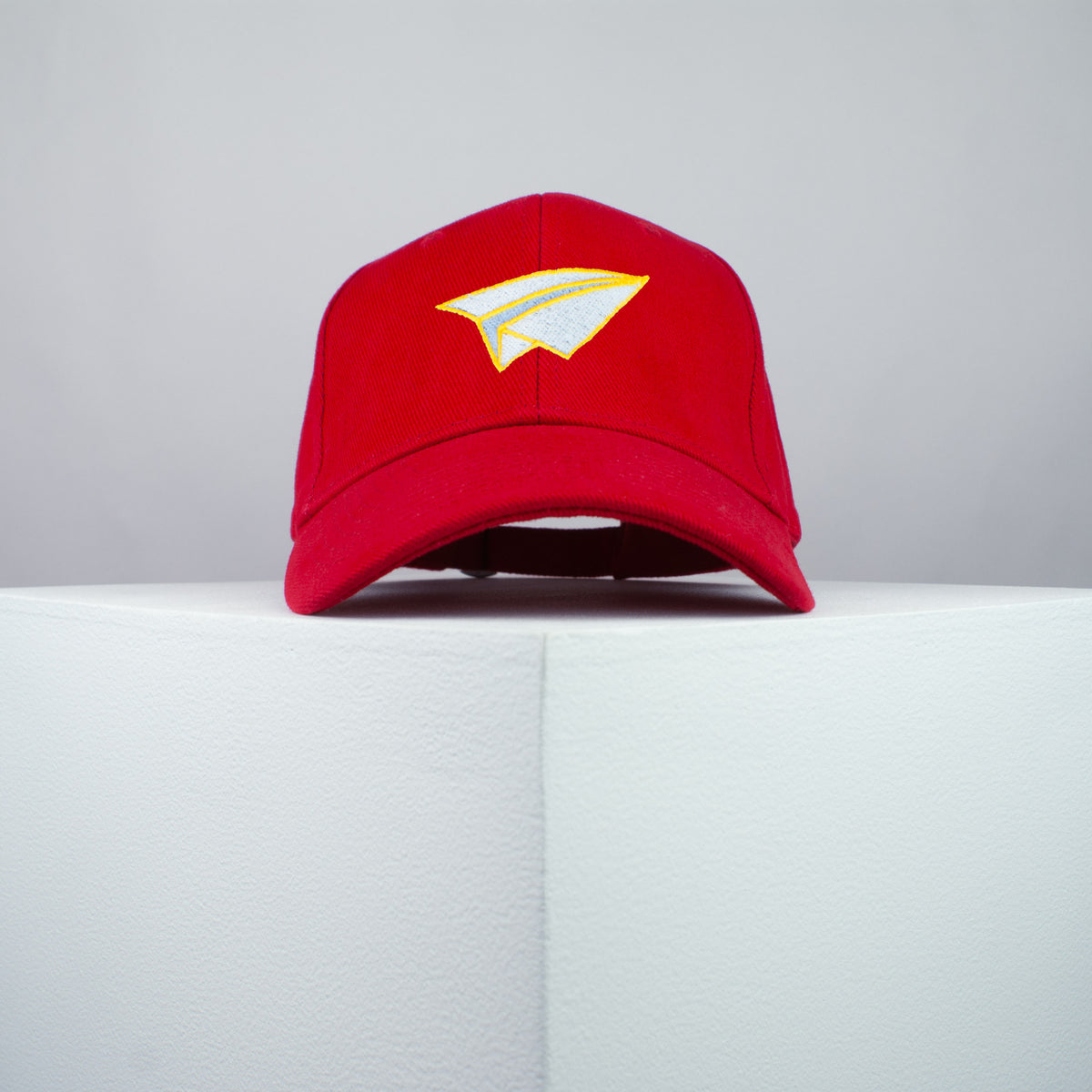 Paper plane embroidered baseball cap red / origami / gift / paper / embroidery / patch / hat / dad hat / cap / iron on patch / embroidered patch / badge / applique / embroidered / punk patches / trucker hat / snapback / caps / dad hats / baseball hat / mens hat / womens hat / embroidered hat / dad cap / embroidered cap