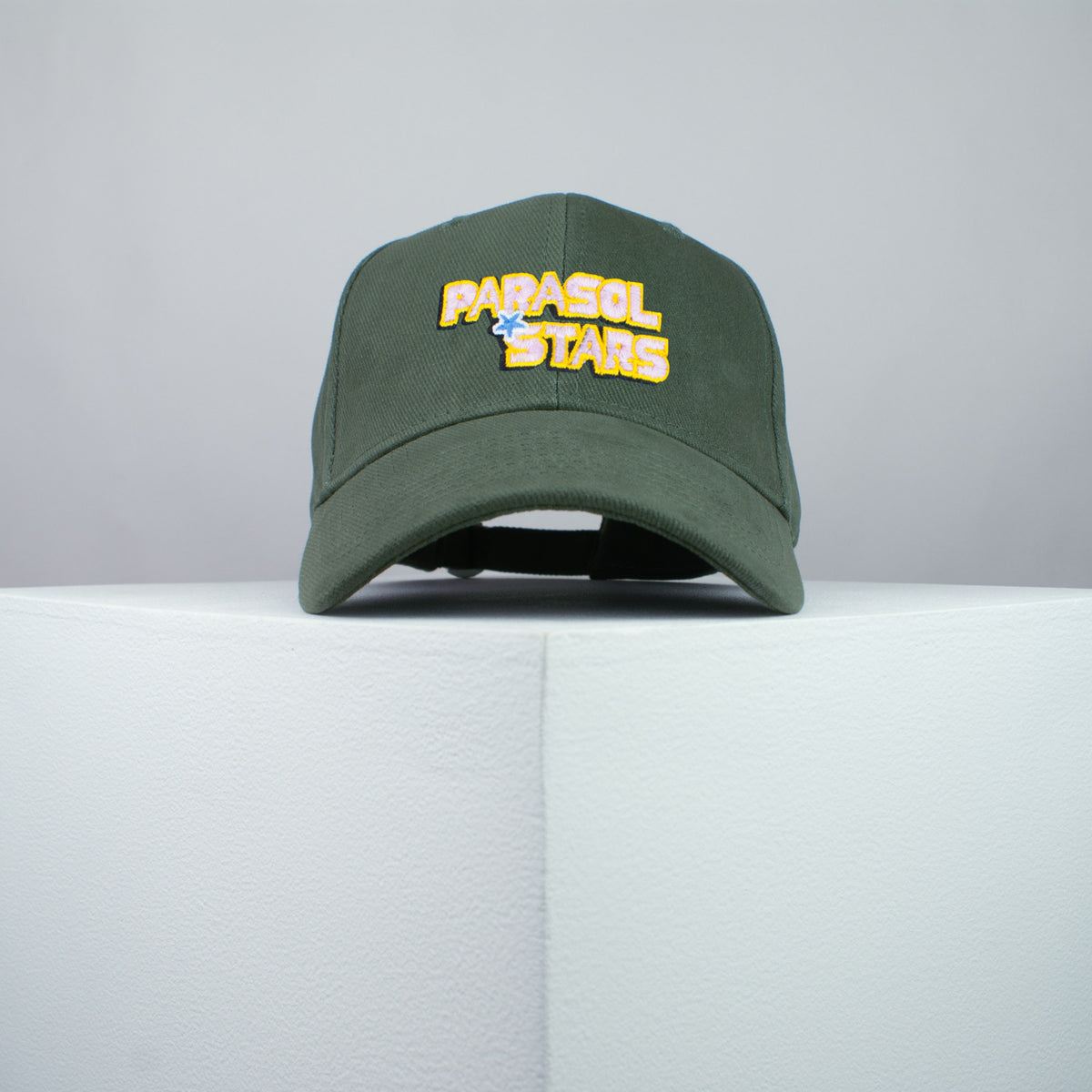 Parasol Stars Nintendo Gameboy game embroidered baseball cap olive green / retro / vintage / gamer / gaming / embroidery / patch / hat / dad hat / cap / iron on patch / embroidered patch / badge / applique / embroidered / punk patches / trucker hat / snapback / caps / dad hats / baseball hat / mens hat / womens hat / embroidered hat / dad cap / embroidered cap