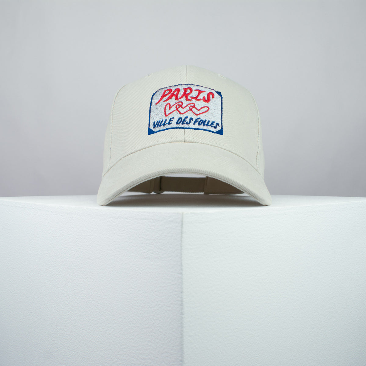 Paris embroidered baseball cap beige / France / French / retro / vintage / Eiffel tower / embroidery / patch / dad / hat / cap / clothing // Hatty Hats / iron on patch / dad hat embroidered patch / badge / applique / embroidered / punk patches / trucker hat / snapback / caps / dad hats / baseball hat / mens hat / womens hat / embroidered hat / dad cap / embroidered cap