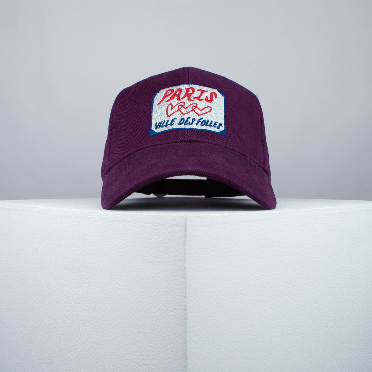 Paris embroidered baseball cap burgundy / France / French / retro / vintage / Eiffel tower / embroidery / patch / dad / hat / cap / clothing // Hatty Hats / iron on patch / dad hat embroidered patch / badge / applique / embroidered / punk patches / trucker hat / snapback / caps / dad hats / baseball hat / mens hat / womens hat / embroidered hat / dad cap / embroidered cap