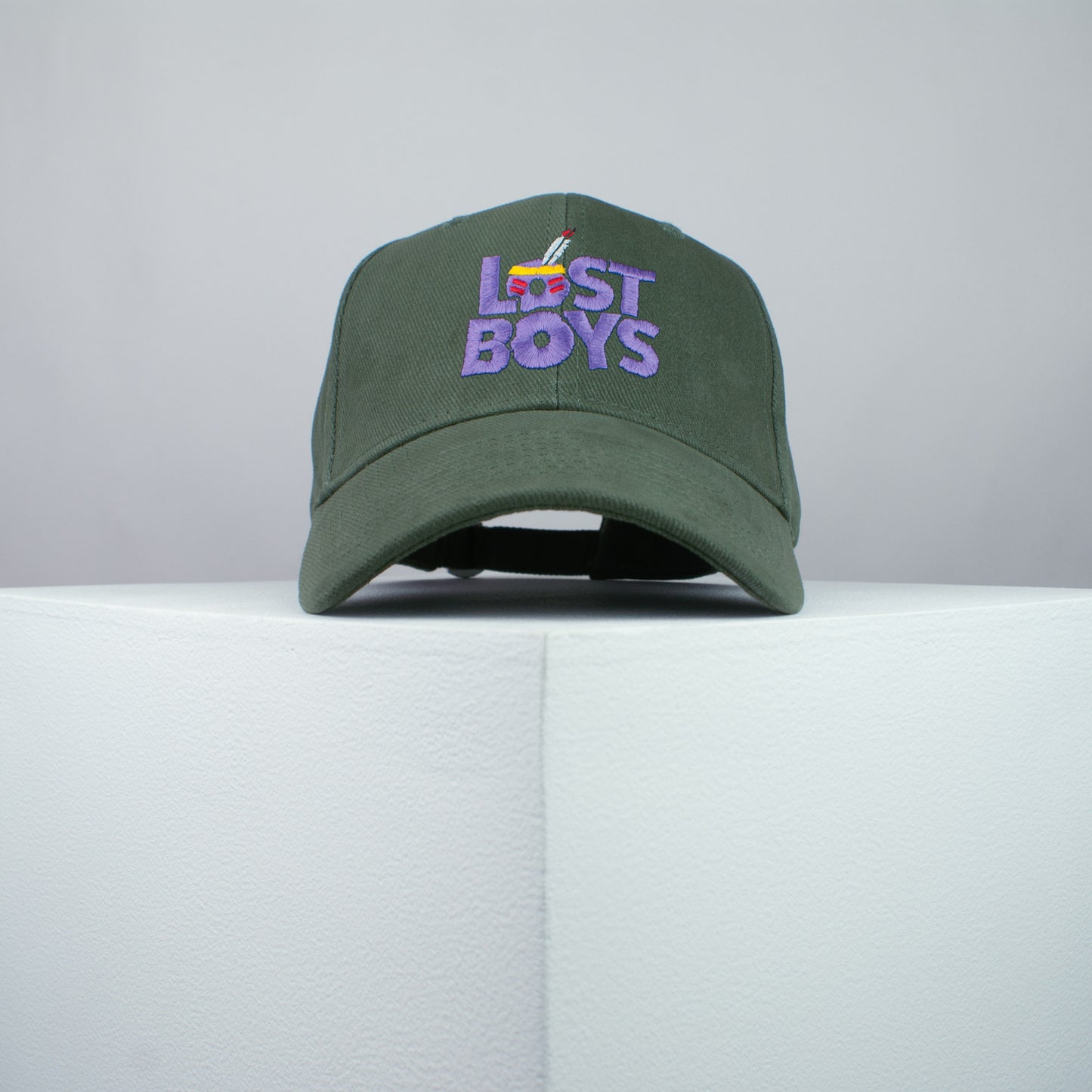 Peter Pan lost boys embroidered baseball cap olive green / neverland / disney / fairy / tinkerbell / embroidery / patch / dad / hat / cap / clothing // Hatty Hats / iron on patch / dad hat embroidered patch / badge / applique / embroidered / punk patches / trucker hat / snapback / caps / dad hats / baseball hat / mens hat / womens hat / embroidered hat / dad cap / embroidered cap