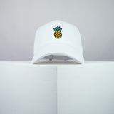 Pineapple embroidered baseball cap white / vegan / patches / food / embroidery / patch / hat / dad hat / cap / iron on patch / embroidered patch / badge / applique / embroidered / punk patches / trucker hat / snapback / caps / dad hats / baseball hat / mens hat / womens hat / embroidered hat / dad cap / embroidered cap / website