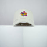 Pizza slut embroidered baseball cap beige / 90s / retro / vintage / rainbow / embroidery / patch / hat / dad hat / cap / iron on patch / embroidered patch / badge / applique / embroidered / punk patches / trucker hat / snapback / caps / dad hats / baseball hat / mens hat / womens hat / embroidered hat / dad cap / embroidered cap