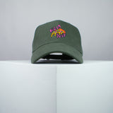 Pizza slut embroidered baseball cap olive green / 90s / retro / vintage / rainbow / embroidery / patch / hat / dad hat / cap / iron on patch / embroidered patch / badge / applique / embroidered / punk patches / trucker hat / snapback / caps / dad hats / baseball hat / mens hat / womens hat / embroidered hat / dad cap / embroidered cap