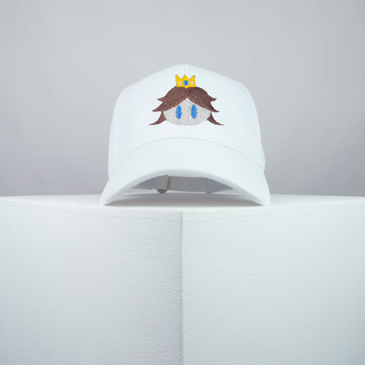 Super Mario Princess Daisy embroidered baseball cap white / mario / nintendo / gamer / gaming / embroidery / patch / hat / dad hat / cap / iron on patch / embroidered patch / badge / applique / embroidered / punk patches / trucker hat / snapback / caps / dad hats / baseball hat / mens hat / womens hat / embroidered hat / dad cap / embroidered cap