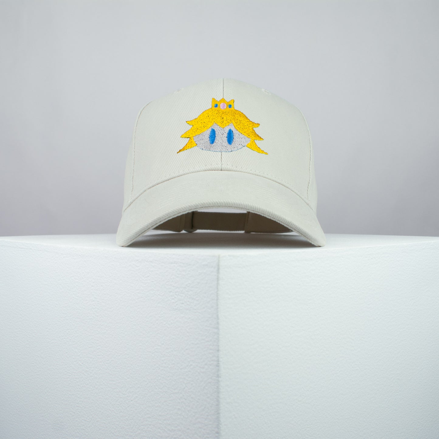 Super Mario Princess Peach embroidered baseball cap beige / mario / nintendo / gamer / gaming / embroidery / patch / hat / dad hat / cap / iron on patch / embroidered patch / badge / applique / embroidered / punk patches / trucker hat / snapback / caps / dad hats / baseball hat / mens hat / womens hat / embroidered hat / dad cap / embroidered cap