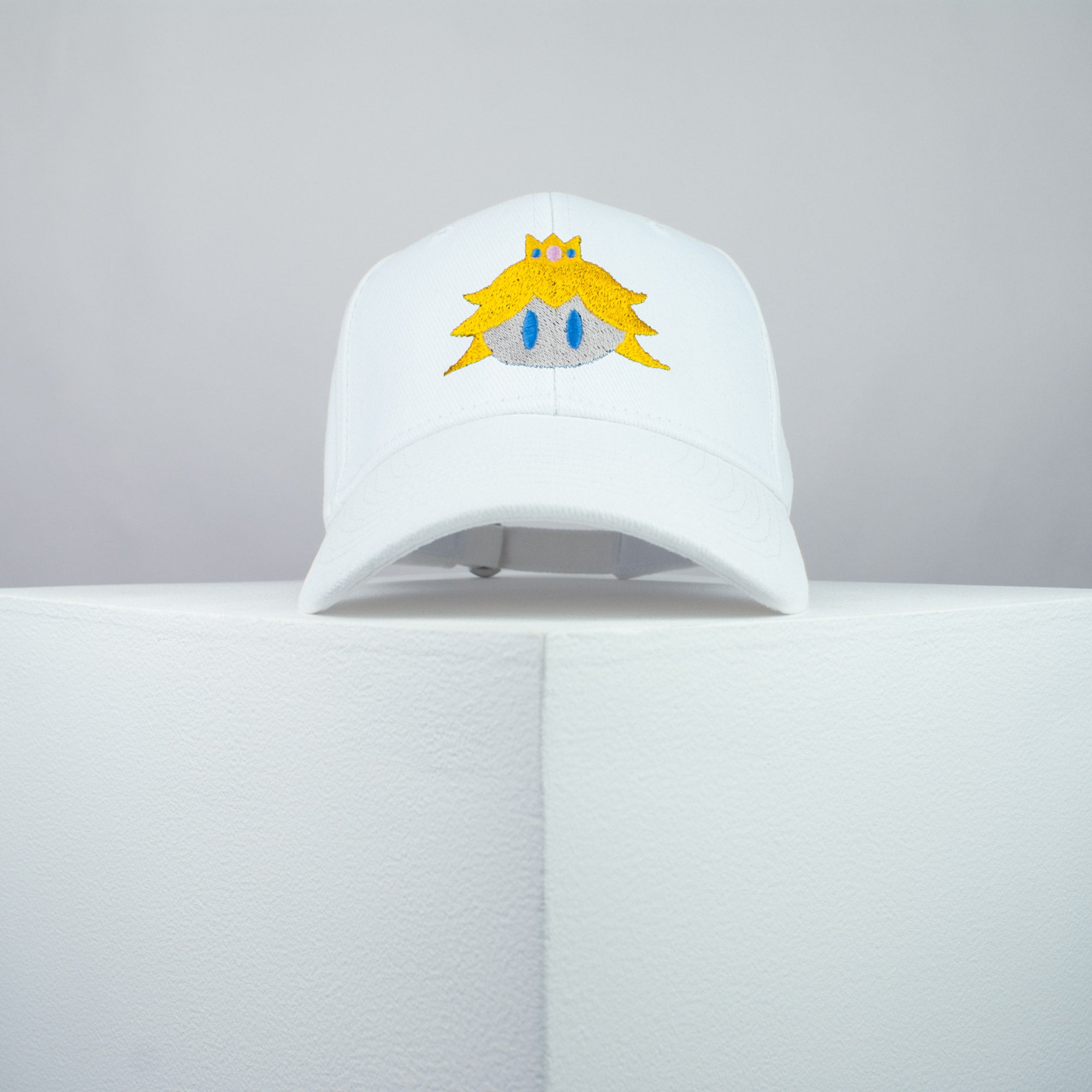 Super Mario Princess Peach embroidered baseball cap white / mario / nintendo / gamer / gaming / embroidery / patch / hat / dad hat / cap / iron on patch / embroidered patch / badge / applique / embroidered / punk patches / trucker hat / snapback / caps / dad hats / baseball hat / mens hat / womens hat / embroidered hat / dad cap / embroidered cap