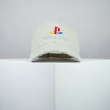 ProCrastination / PlayStation embroidered baseball cap beige / brand twisters / gaming / gamer / game / embroidery / patch / dad / hat / cap / clothing // Hatty Hats / iron on patch / dad hat embroidered patch / badge / applique / embroidered / punk patches / trucker hat / snapback / caps / dad hats / baseball hat / mens hat / womens hat / embroidered hat / dad cap / embroidered cap