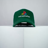 ProCrastination / PlayStation embroidered baseball cap green / brand twisters / gaming / gamer / game / embroidery / patch / dad / hat / cap / clothing // Hatty Hats / iron on patch / dad hat embroidered patch / badge / applique / embroidered / punk patches / trucker hat / snapback / caps / dad hats / baseball hat / mens hat / womens hat / embroidered hat / dad cap / embroidered cap