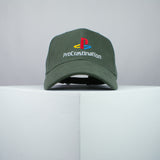 ProCrastination / PlayStation embroidered baseball cap olive green / brand twisters / gaming / gamer / game / embroidery / patch / dad / hat / cap / clothing // Hatty Hats / iron on patch / dad hat embroidered patch / badge / applique / embroidered / punk patches / trucker hat / snapback / caps / dad hats / baseball hat / mens hat / womens hat / embroidered hat / dad cap / embroidered cap