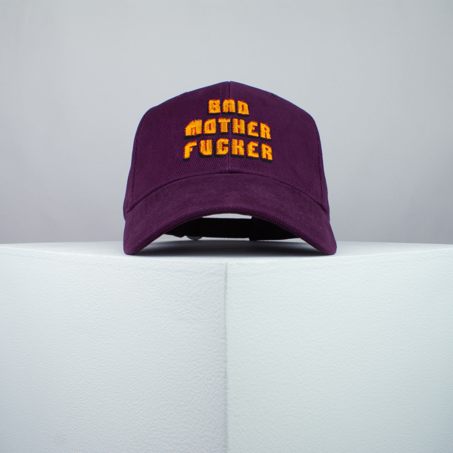 Pulp Fiction bad mother fucker embroidered baseball cap burgundy / wallet / t shirt / poster / dance / embroidery / patch / dad / hat / cap / clothing // Hatty Hats / iron on patch / dad hat embroidered patch / badge / applique / embroidered / punk patches / trucker hat / snapback / caps / dad hats / baseball hat / mens hat / womens hat / embroidered hat / dad cap / embroidered cap
