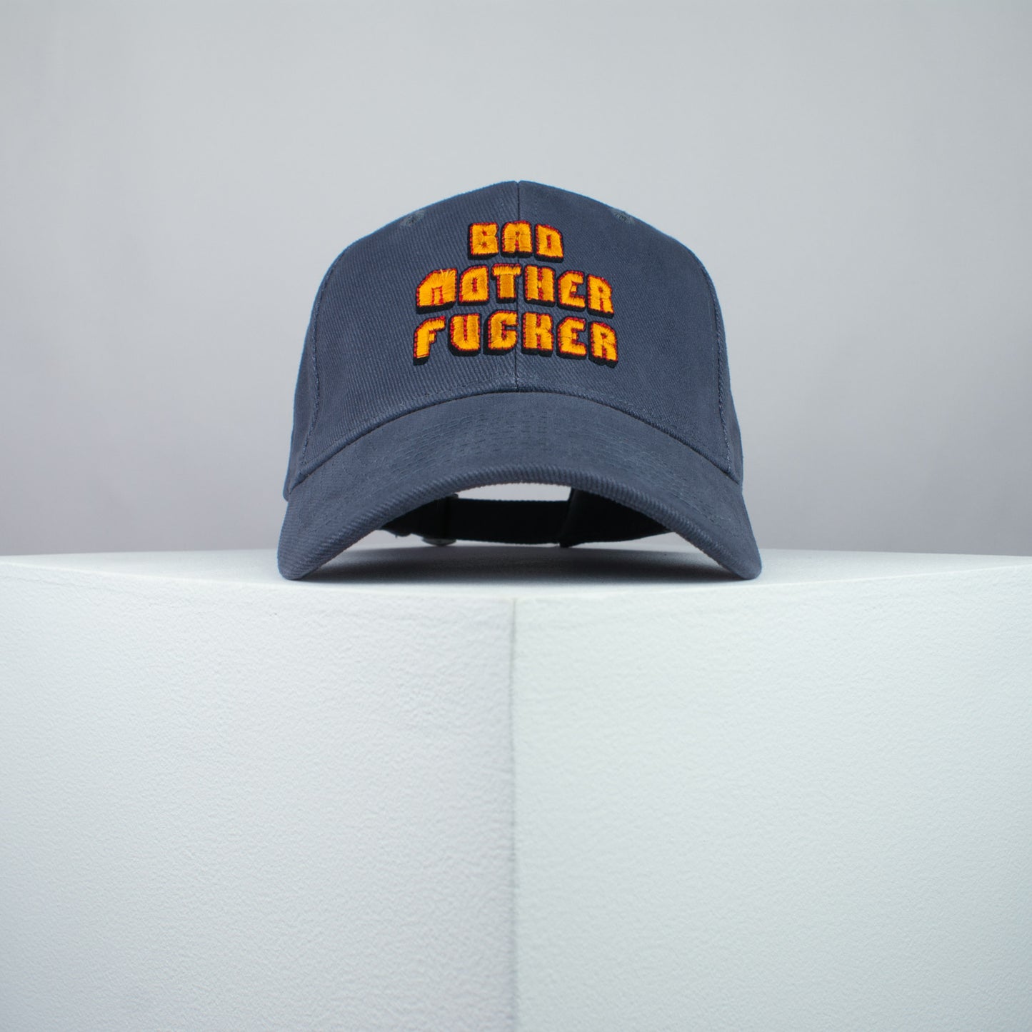 Pulp Fiction bad mother fucker embroidered baseball cap grey / wallet / t shirt / poster / dance / embroidery / patch / dad / hat / cap / clothing // Hatty Hats / iron on patch / dad hat embroidered patch / badge / applique / embroidered / punk patches / trucker hat / snapback / caps / dad hats / baseball hat / mens hat / womens hat / embroidered hat / dad cap / embroidered cap
