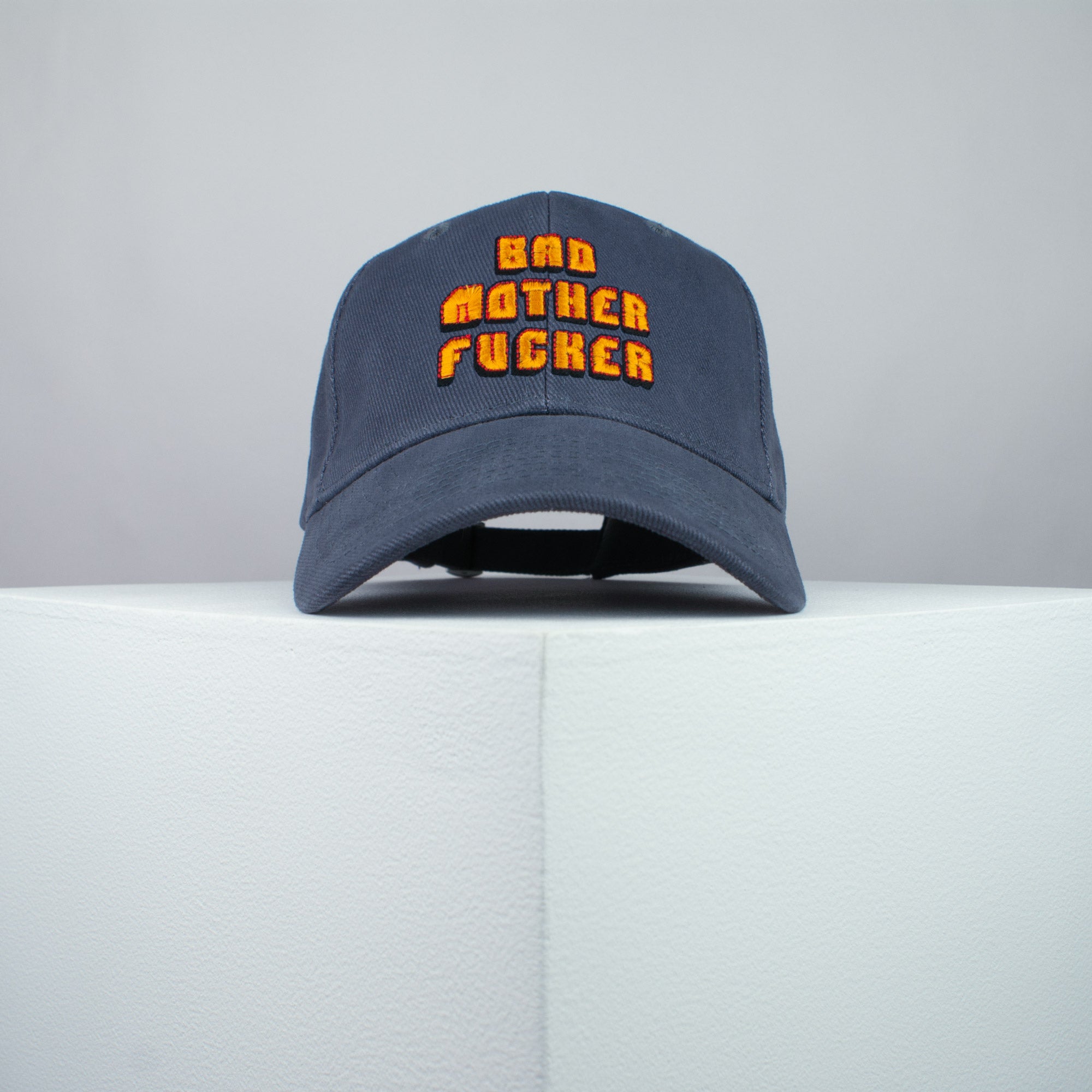 Pulp Fiction bad mother fucker embroidered baseball cap grey / wallet / t shirt / poster / dance / embroidery / patch / dad / hat / cap / clothing // Hatty Hats / iron on patch / dad hat embroidered patch / badge / applique / embroidered / punk patches / trucker hat / snapback / caps / dad hats / baseball hat / mens hat / womens hat / embroidered hat / dad cap / embroidered cap