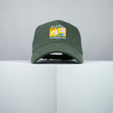 Quietly courageous embroidered baseball cap olive green / yoga / mental health / self care / gift for her / embroidery / patch / hat / dad hat / cap // Hatty Hats / iron on patch / embroidered patch / badge / applique / embroidered / punk patches / trucker hat / snapback / caps / dad hats / baseball hat / mens hat / womens hat / embroidered hat / dad cap / embroidered cap