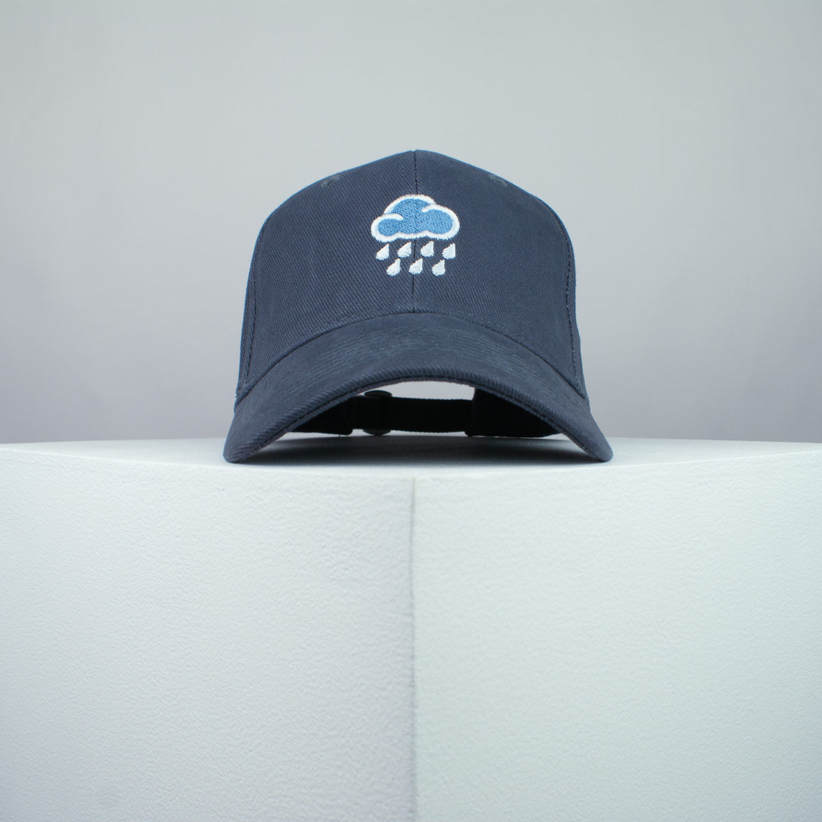 Rainy day embroidered baseball cap grey / cloud / patches / anxiety / embroidery / patch / hat / dad hat / cap / iron on patch / embroidered patch / badge / applique / embroidered / punk patches / trucker hat / snapback / caps / dad hats / baseball hat / mens hat / womens hat / embroidered hat / dad cap / embroidered cap / website