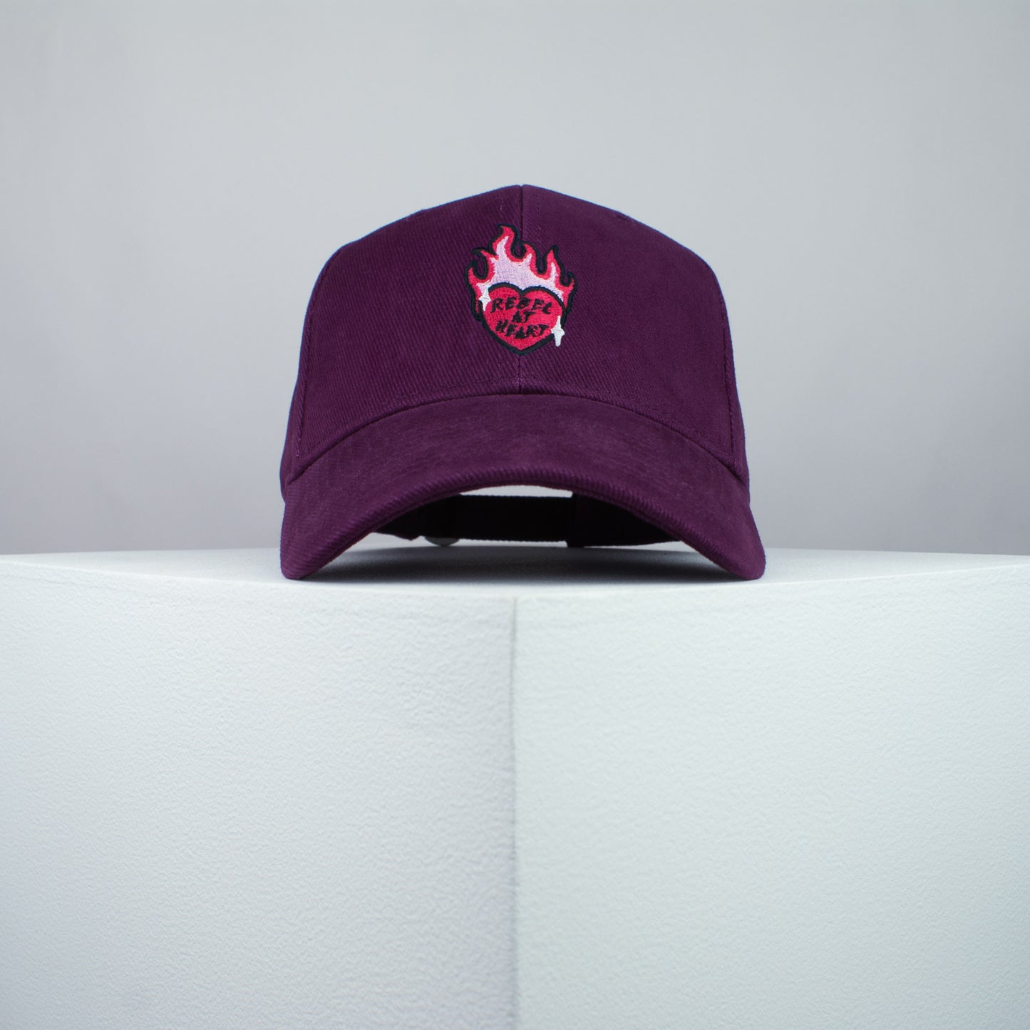 Rebel at heart embroidered baseball cap burgundy / girl power / feminist / feminism / gift for her / embroidery / patch / hat / dad hat / cap / iron on patch / embroidered patch / badge / applique / embroidered / punk patches / trucker hat / snapback / caps / dad hats / baseball hat / mens hat / womens hat / embroidered hat / dad cap / embroidered cap