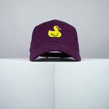 Rubber duck embroidered baseball cap burgundy / animal / patches / duck / embroidery / patch / hat / dad hat / cap / iron on patch / embroidered patch / badge / applique / embroidered / punk patches / trucker hat / snapback / caps / dad hats / baseball hat / mens hat / womens hat / embroidered hat / dad cap / embroidered cap / website