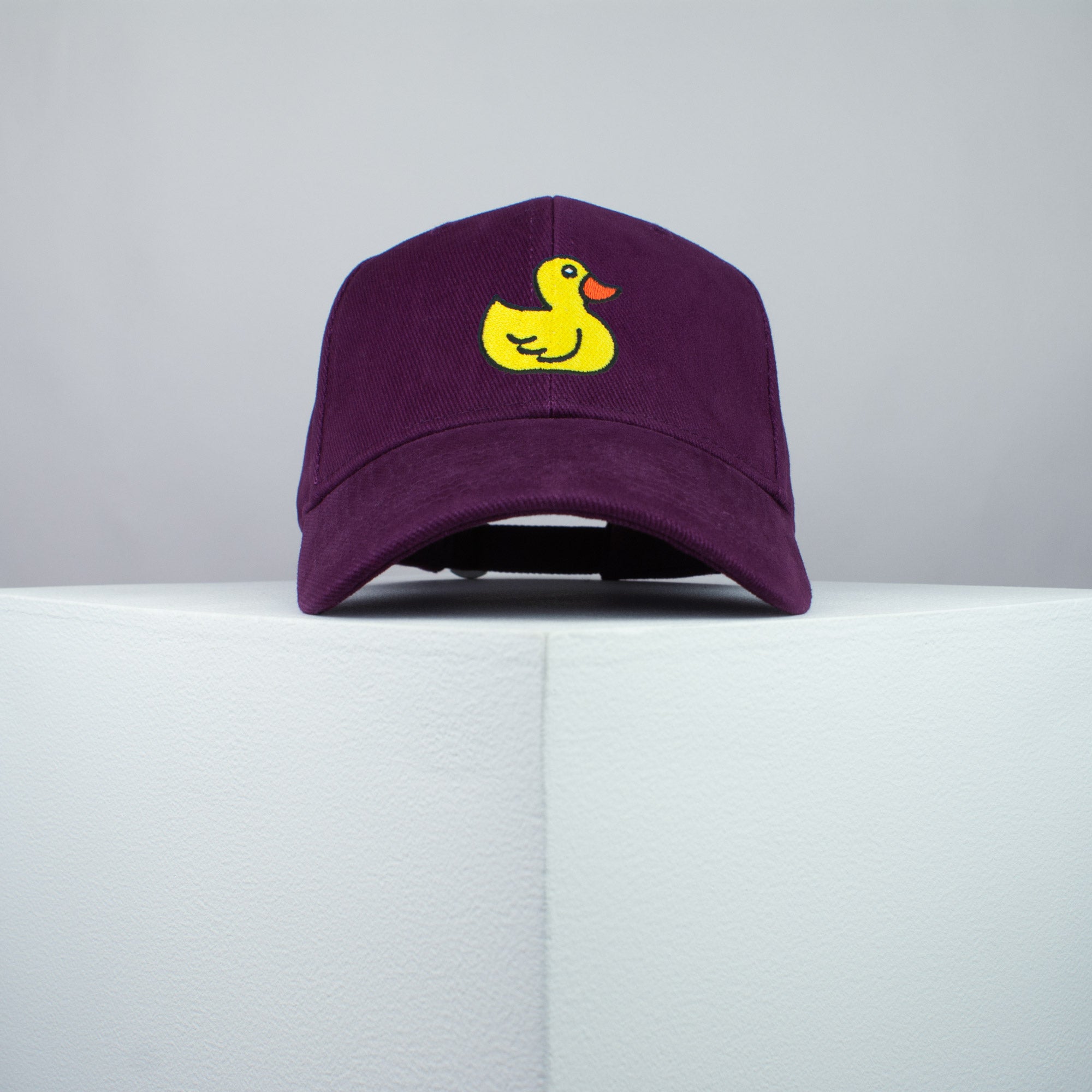 Rubber duck embroidered baseball cap burgundy / animal / patches / duck / embroidery / patch / hat / dad hat / cap / iron on patch / embroidered patch / badge / applique / embroidered / punk patches / trucker hat / snapback / caps / dad hats / baseball hat / mens hat / womens hat / embroidered hat / dad cap / embroidered cap / website
