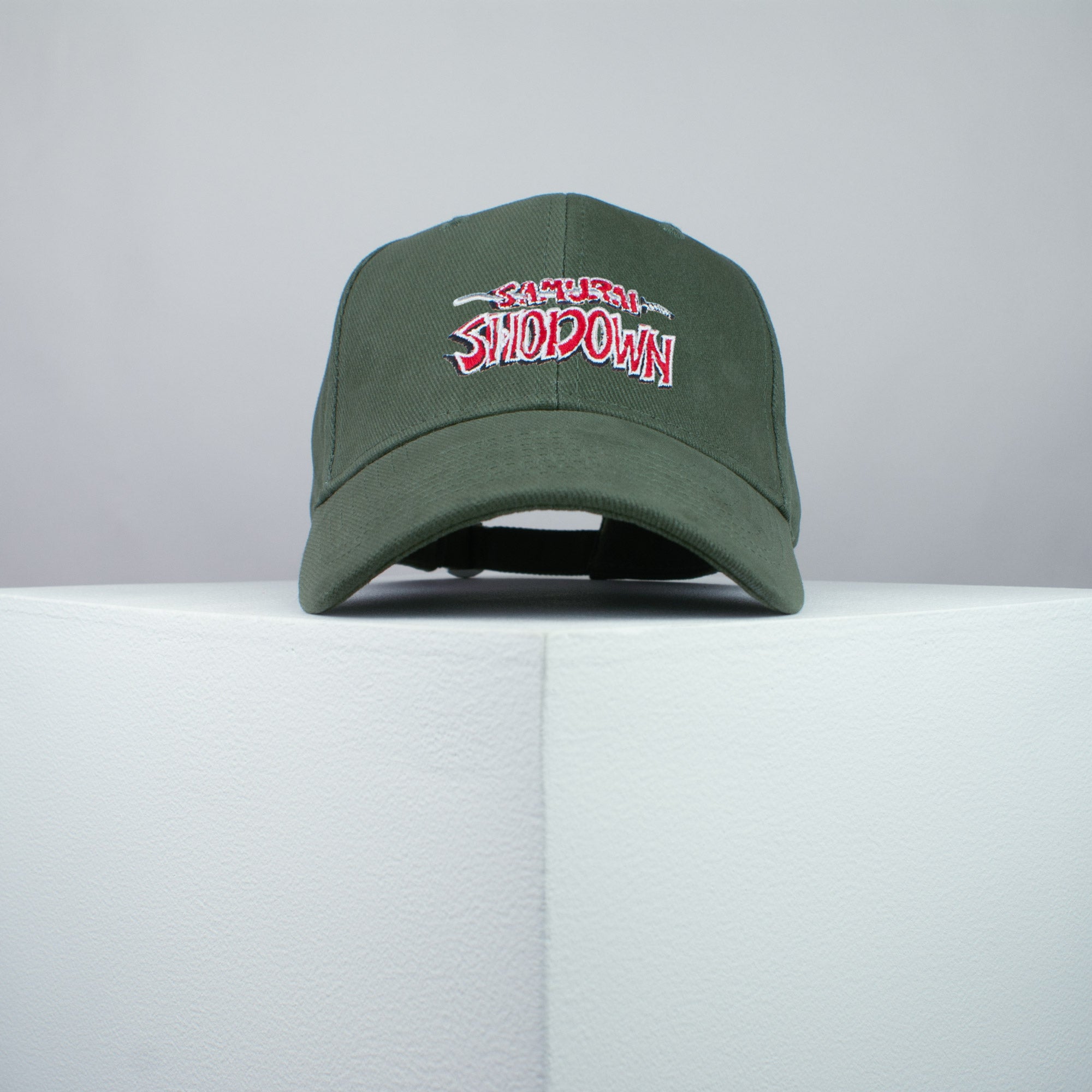 Samurai Shodown Nintendo Gameboy game embroidered baseball cap olive green / retro / vintage / gamer / gaming / embroidery / patch / hat / dad hat / cap / iron on patch / embroidered patch / badge / applique / embroidered / punk patches / trucker hat / snapback / caps / dad hats / baseball hat / mens hat / womens hat / embroidered hat / dad cap / embroidered cap
