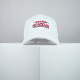 Samurai Shodown Nintendo Gameboy game embroidered baseball cap white / retro / vintage / gamer / gaming / embroidery / patch / hat / dad hat / cap / iron on patch / embroidered patch / badge / applique / embroidered / punk patches / trucker hat / snapback / caps / dad hats / baseball hat / mens hat / womens hat / embroidered hat / dad cap / embroidered cap