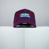 Santa Cruz embroidered baseball cap burgundy / California / retro / vintage / beach / tree / embroidery / patch / dad / hat / cap / clothing // Hatty Hats / iron on patch / dad hat embroidered patch / badge / applique / embroidered / punk patches / trucker hat / snapback / caps / dad hats / baseball hat / mens hat / womens hat / embroidered hat / dad cap / embroidered cap